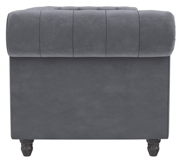 Divano in velluto grigio scuro 236 cm Felix - Støraa