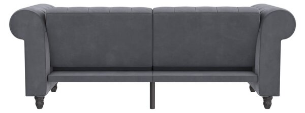 Divano in velluto grigio scuro 236 cm Felix - Støraa