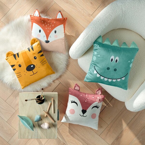 Cuscino per bambini in velluto 40x40 cm Bichette – douceur d'intérieur