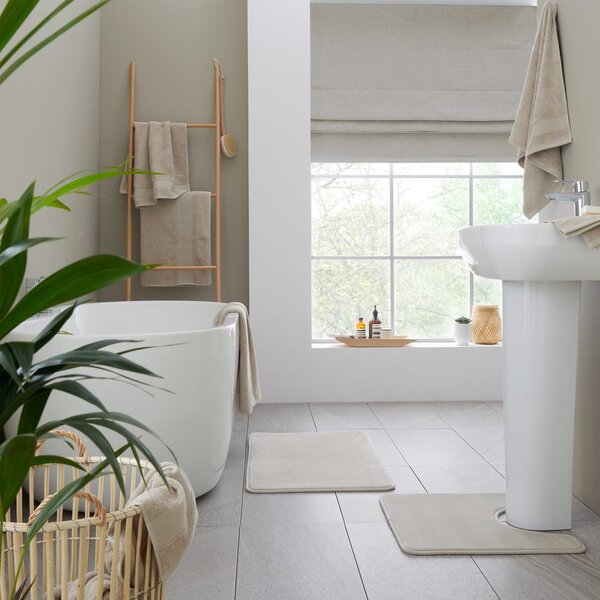 Set di asciugamani tipo terry beige in cotone 2 pz 30x30 cm Anti-Bacterial – Catherine Lansfield