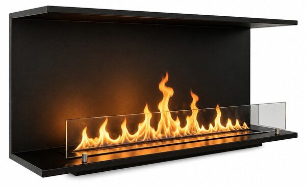 Divina Fire Camino a Bioetanolo da Incasso Trifacciale Biocamino a 3 Lati Aperti 120x50 GIOVE120 TOPLINE - DF1200G