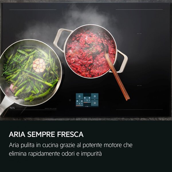 Aeg Cappa Cucina Aspirante Sottopensile Incasso Larghezza 60 cm Profondit 30 cm Classe A+ Anticondensa colore Nero - NDE566DB Serie 5000 Extractor