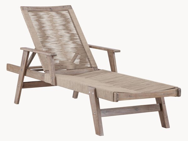 Lettino prendisole in legno di acacia Little John