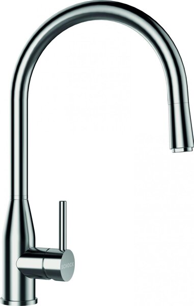 SCHOCK Miscelatore Cucina con Doccetta Estraibile Rubinetto Monocomando colore Inox - 559120EDM
