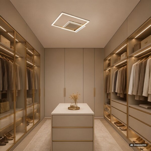 Rabalux 71487 -LED Plafoniera OTTAVIA LED/24W/230V 3000K 37,5x37,5cm dorata