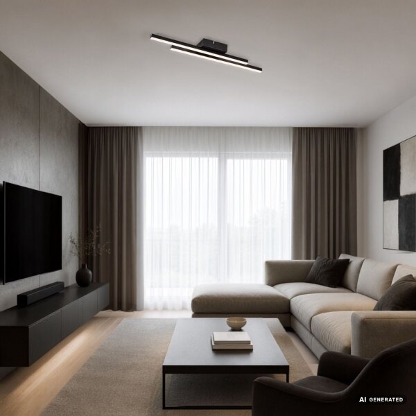 Rabalux 71490 - Plafoniera LED LIRIEN LED/12W/230V 4000K nero