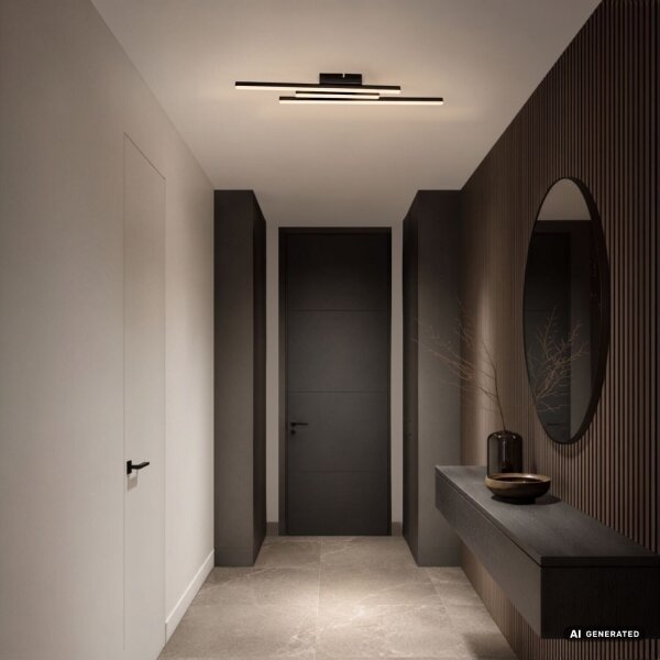 Rabalux 71528 - Plafoniera LED LIRIEN LED/18W/230V 3000K nera
