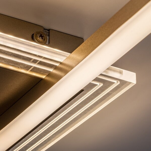 Rabalux 71487 -LED Plafoniera OTTAVIA LED/24W/230V 3000K 37,5x37,5cm dorata