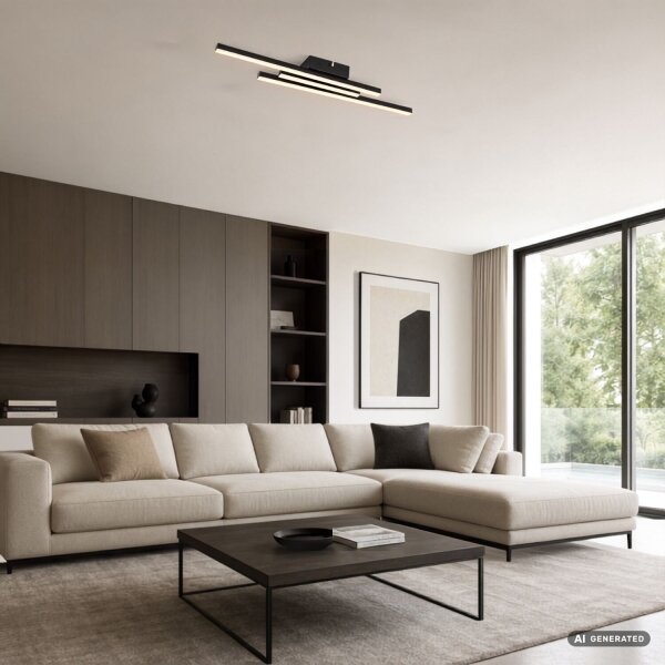 Rabalux 71528 - Plafoniera LED LIRIEN LED/18W/230V 3000K nera