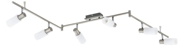 Eglo 55448 - Plafoniera con faretti LED 6xE14/4W/230V cromo opaco