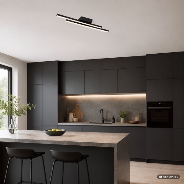 Rabalux 71490 - Plafoniera LED LIRIEN LED/12W/230V 4000K nero