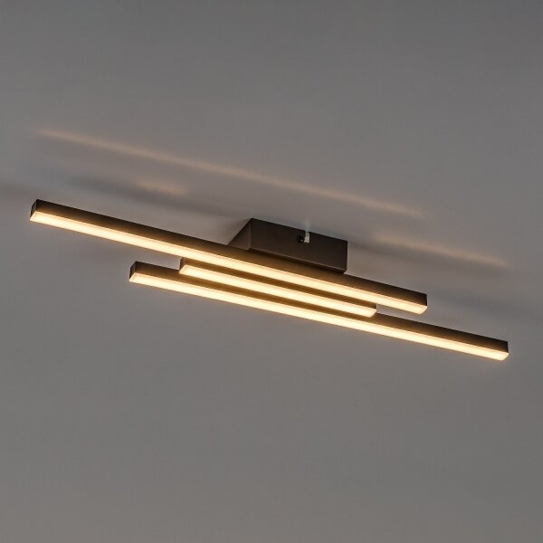 Rabalux 71528 - Plafoniera LED LIRIEN LED/18W/230V 3000K nera