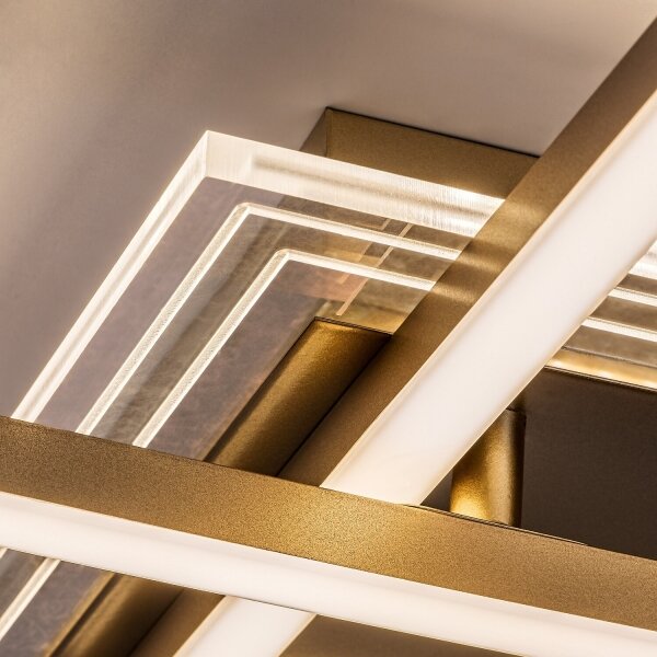 Rabalux 71489 - Plafoniera LED OTTAVIA LED/28W/230V 3000K 47x70 cm dorata