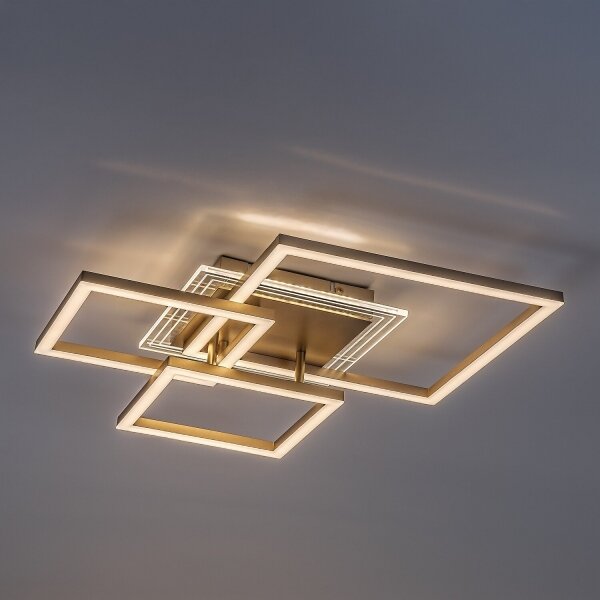 Rabalux 71488 - Plafoniera LED OTTAVIA LED/40W/230V 3000K 50x50 cm dorata