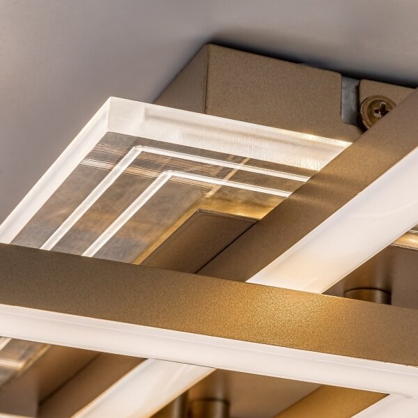 Rabalux 71488 - Plafoniera LED OTTAVIA LED/40W/230V 3000K 50x50 cm dorata