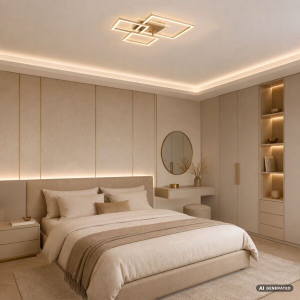 Rabalux 71488 - Plafoniera LED OTTAVIA LED/40W/230V 3000K 50x50 cm dorata