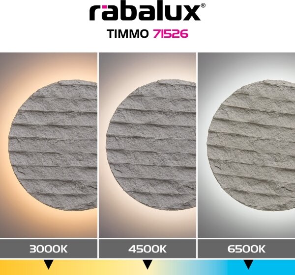 Rabalux 71526 - Lampada da parete TIMMO LED/12W/230V 3000/4500/6500K beige