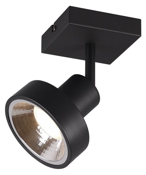 Faretto nero ø 11 cm Leon – Trio