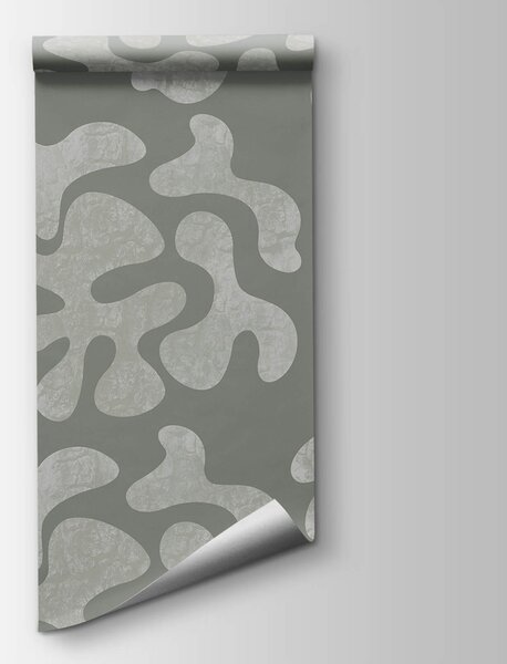 Carta da parati Motivo grigio e bianco, Carta da parati lastrazione, Carta da parati popolare, t00666 - Tapeko.it