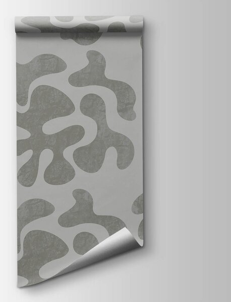 Carta da parati Motivo grigio e bianco, Carta da parati lastrazione, Carta da parati popolare, t00666v1 - Tapeko.it