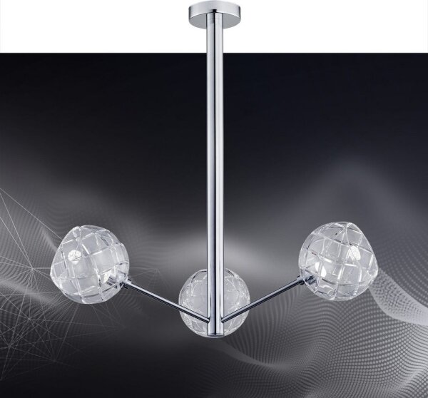 Argon 1358 - Lampadario a sospensione con supporto rigido LED BELLUNO 3xLED/5W/230V