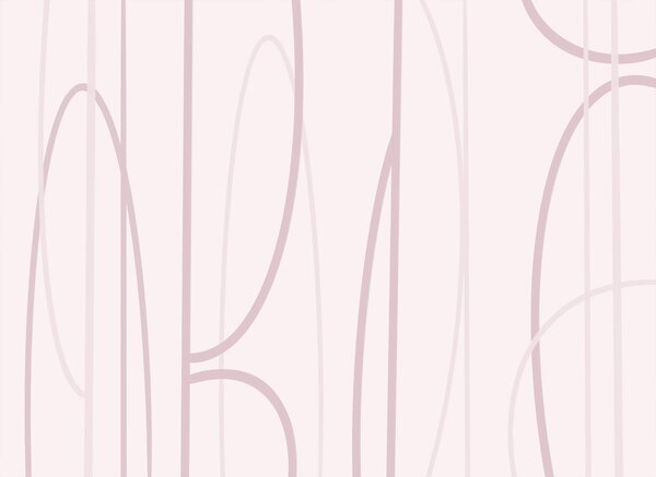 Carta da parati Sfondo rosa e bianco con delle linee, Carta da parati lastrazione, Carta da parati popolare, t00669v2 - Tapeko.it