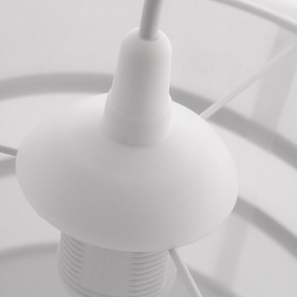 Lampadario a sospensione con filo CORAL S 1xE27/60W/230V bianco