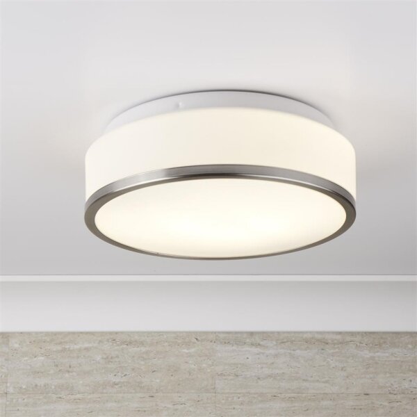 Searchlight 7039-28SS - Plafoniera da bagno DISC 1xE27/60W/230V IP44