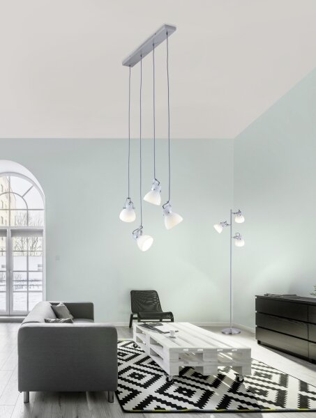 Trio - Lampadario su filo GINELLI 4xE14/28W/230V