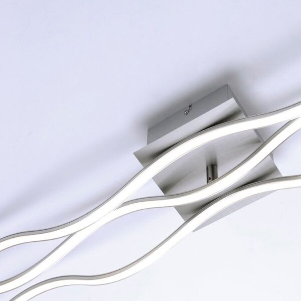 Leuchten Direkt 15167-55-LED Lampadario a plafone WAWE 2xLED/12,5W/230V+LED/17W