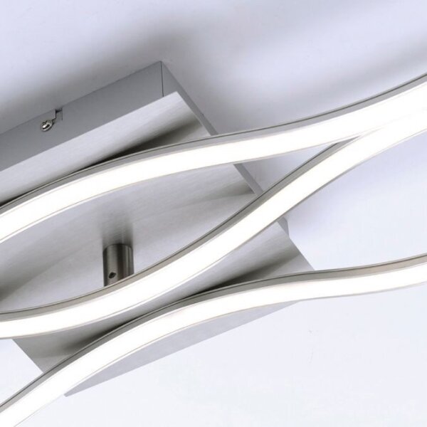 Leuchten Direkt 15167-55-LED Lampadario a plafone WAWE 2xLED/12,5W/230V+LED/17W