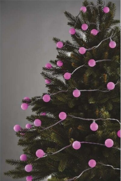 Catena LED da esterno natalizia 40xLED/9m IP44 rosa
