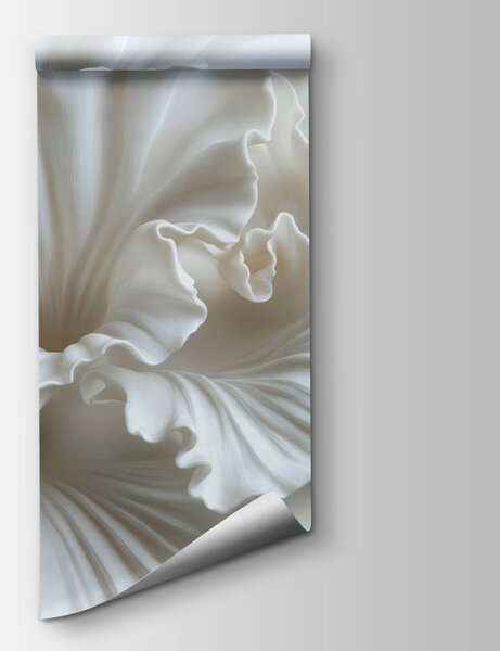 Carta da parati Pieghe delicate di un'eleganza strutturata, Carta da parati 3d fiori, Carta da parati popolare, w03620 - Tapeko.it