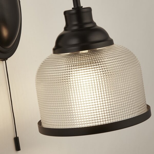 Searchlight 2671-1BK - Applique BISTRO 1xE27/60W/230V nero