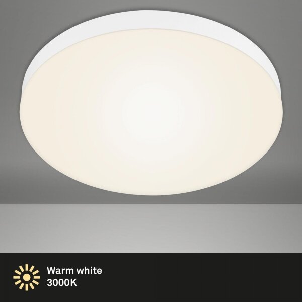 Briloner 7068-016-Plafoniera LED FLAME LED/24,5W/230V 3000K diametro 38 cm bianco
