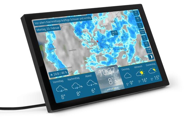 Wetteronline home 4 – la stazione meteorologica, radar meteorologico, consigli utili, nero