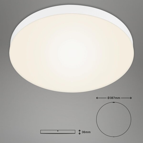 Briloner 7068-016-Plafoniera LED FLAME LED/24,5W/230V 3000K diametro 38 cm bianco