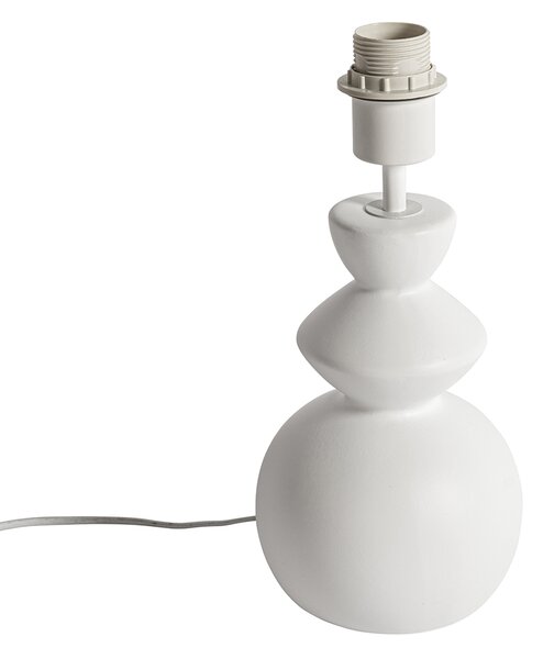 Lampada da tavolo di design in ceramica bianca 15 cm senza paralume - Alisia