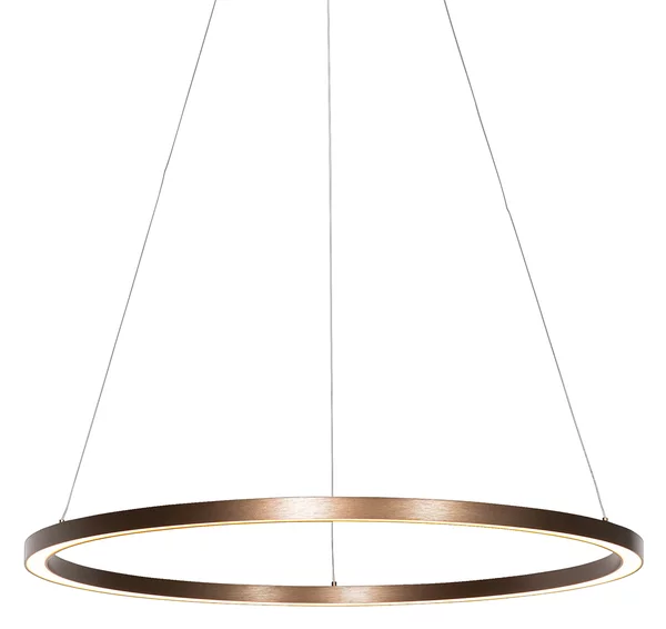 Lampada a sospensione bronzo 80 cm con LED dimmerabile a 3 livelli - Girello