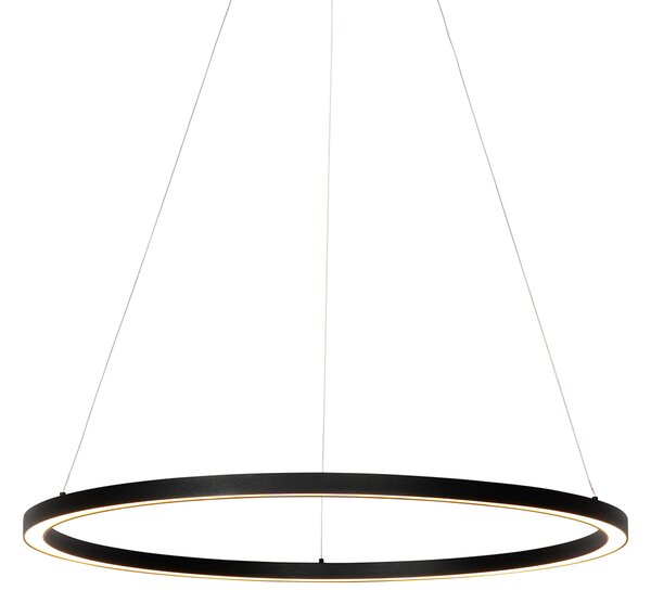 Lampada a sospensione nera 80 cm con LED dimmerabile in 3 fasi - Girello
