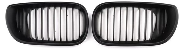 Griglia anteriore - Griglia a forma di rene per la Serie 3 E46 restyling - Berlina 2002–2005 - Nero opaco - ABS - 1 paio