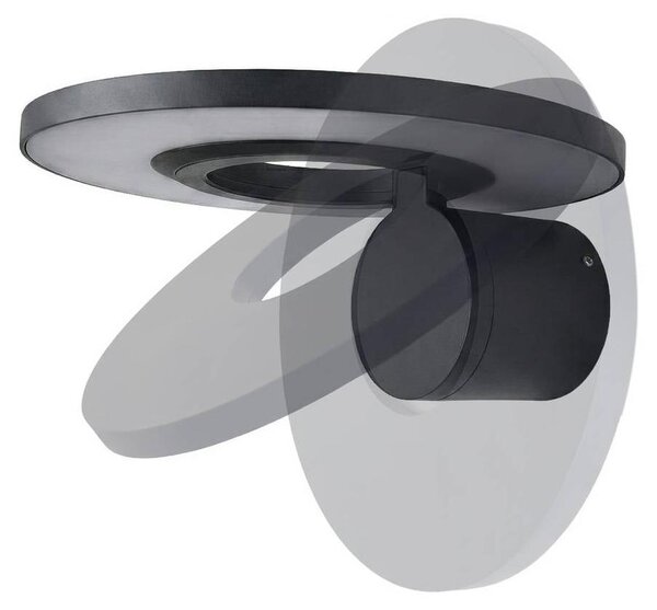 Lampada da parete per esterni a LED Arcchio Tovio, antracite, orientabile