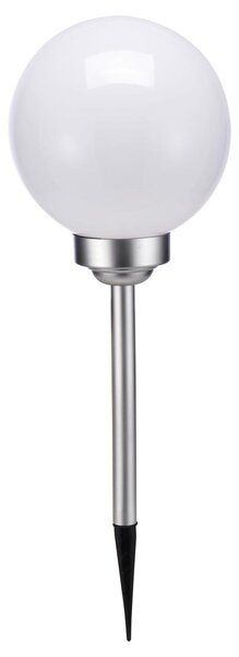 Lampada solare a sfera a LED - 4 LED bianco caldo - H: 52cm P: 20cm - incl. picchetto a terra