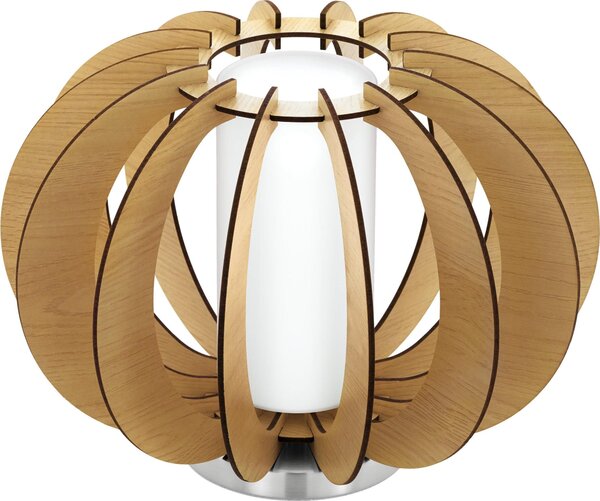 Stellato 1 lampada da tavolo Ø 30cm nichel opaco, acero, bianco