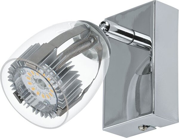 Pecero LED Spot Trasparente, Crom