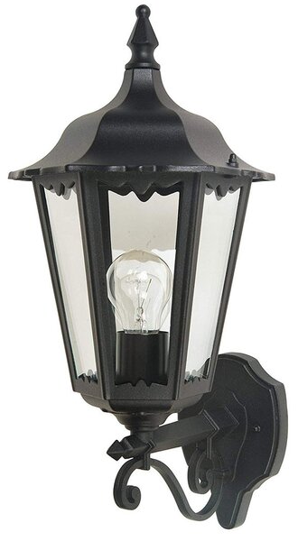 Applique da esterno rustica nera IP44 E27 casa giardino terrazzo lampada da esterno