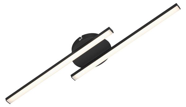 Lampada da soffitto a LED Lampada da soffitto a 2 luci 12 W Nero 3000K Metallo Briloner
