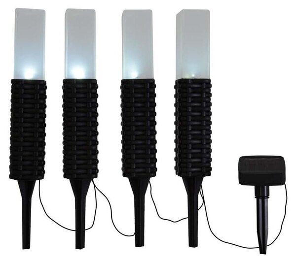Lampade solari da giardino Set da 4 Lampada solare da esterno Lampada solare 4125022