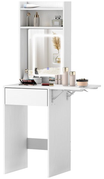 HOMCOM HOMCOM Toeletta con illuminazione LED dimmerabile e specchio