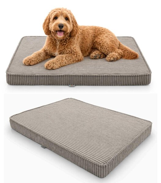 Lettino Per Cani Cuscino Per Cani Tappetino Per Cani In Velluto Marrone 90X60X8 Cm
